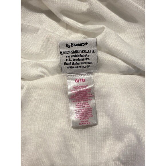 Hello Kitty White Girls Child Vest Size: 8-10 Hoodies Logo Full Zipper - Picture 9 of 9